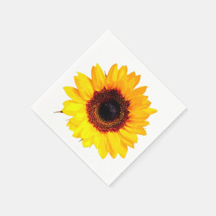 Serviettes Jetables Only a Sunflower Blossom + your text & ideas