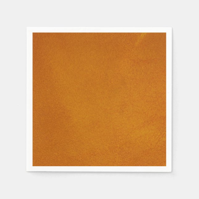 Serviettes Jetables Orange brûlé texturé (Devant)
