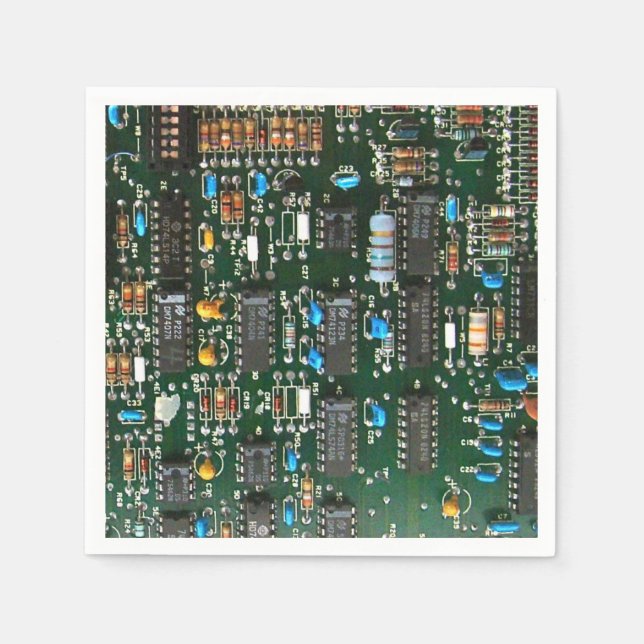 Serviettes Jetables Ordinateur Électronique Carte de circuits imprimés (Devant)