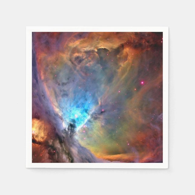 Serviettes Jetables Orion Nebula Space Galaxy faible contraste (Devant)