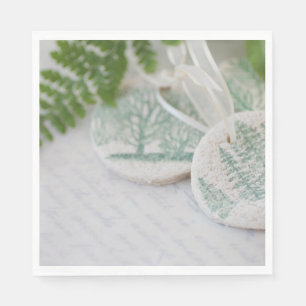 Serviettes Jetables Ornements de pâte à sel sur lettres vintages