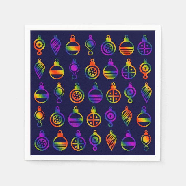 Serviettes Jetables Ornements Trippy (Devant)