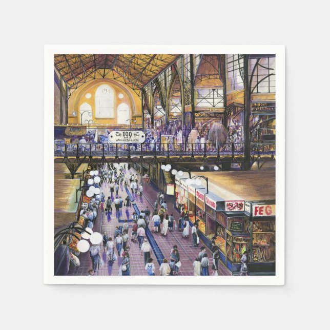 Serviettes Jetables Où est le garde-eau pour femmes ? Budapest (Devant)