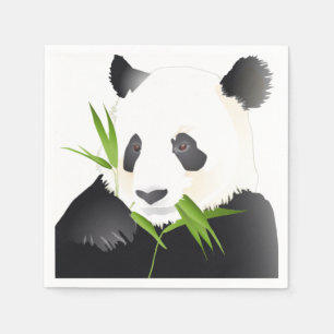 Serviettes Jetables Ours panda