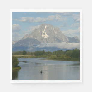Serviettes Jetables Pagaie dans le parc national de Grand Teton