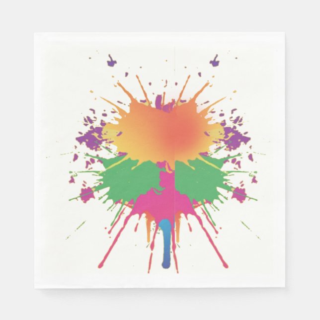 Serviettes Jetables Paintball Party Napkins (Devant)