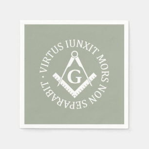 Serviettes Jetables Panneau franc-maçonnerie