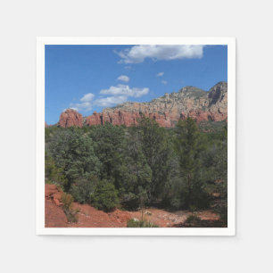 Serviettes Jetables Panorama des rochers rouges à Sedona Arizona