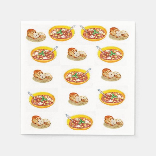 Serviettes Jetables Papier (Devant)