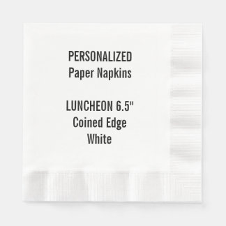 Serviettes Jetables Papier à linge blanc personnalisé Napkin