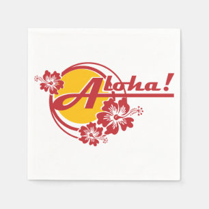 Serviettes Jetables Papier Aloha Napkins