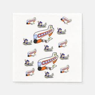 Serviettes Jetables Papier avion Napkin