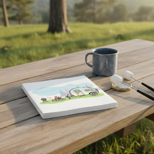 Serviettes Jetables Papier Camper de style vintage