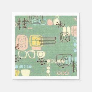 Serviettes Jetables Papier de conception graphique moderne du milieu d