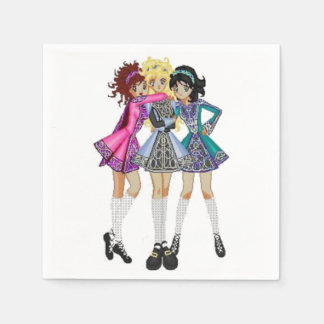 Serviettes Jetables Papier de danse irlandais