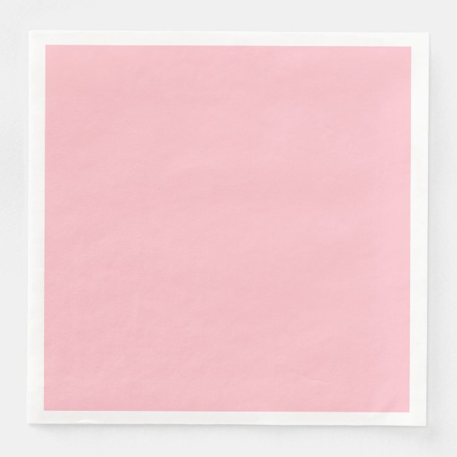 Serviettes Jetables Papier de table rose Napkin (Devant)