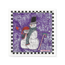 Papier de voeux de neige