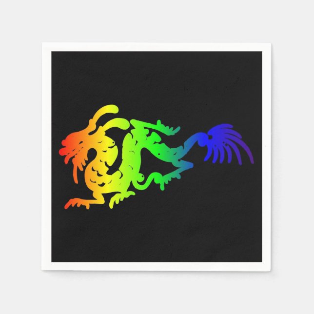 Serviettes Jetables Papier Dragon Napkin (Devant)