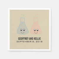 Papier Mariage de chimie mignonne