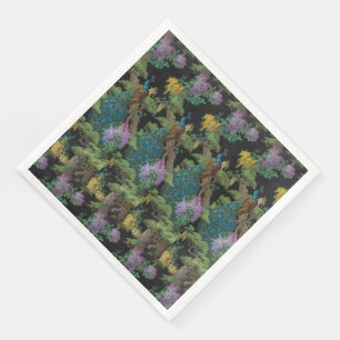 Serviettes Jetables Papier peint Vintage 1910 Le Cèdre
