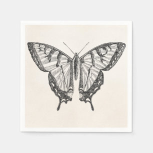 Serviettes Jetables Papillon vintage Papillon personnalisé Insectes