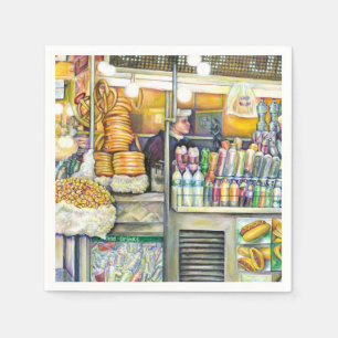 Serviettes Jetables Paradise Pushcart