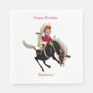 Serviettes Jetables Parti Cowboy