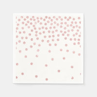 parties scintillant d'or rose girly confetti pois