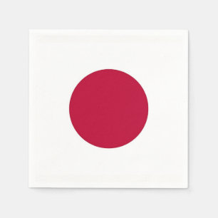 Serviettes Jetables Patriotique en papier avec drapeau japonais