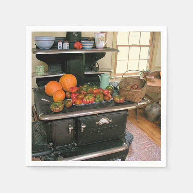 Serviettes Jetables Pays Glenwood Harvest Stocks Papier Napkin (Devant)