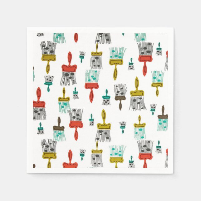 Serviettes Jetables Peintre (Devant)