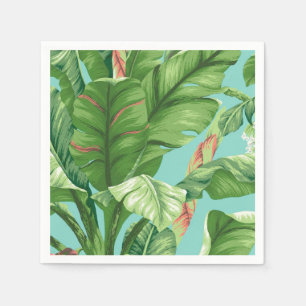 Serviettes Jetables Peinture artistique d'aquarelle de feuille et de