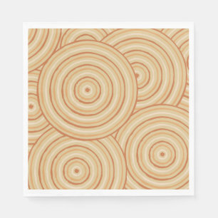 Serviettes Jetables Peinture en ligne autochtone