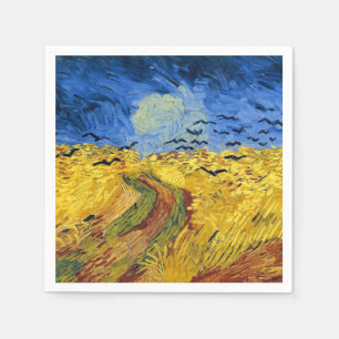 Serviettes Jetables Peinture impressionniste Champs de blé de Van Gogh