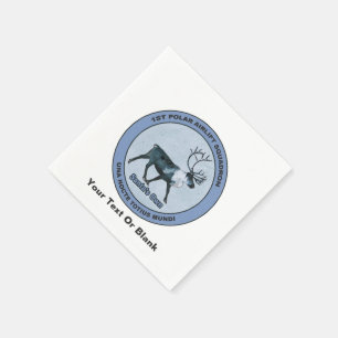 Serviettes Jetables Père Noël 1er Polar Airlift Sqdn - Subduit