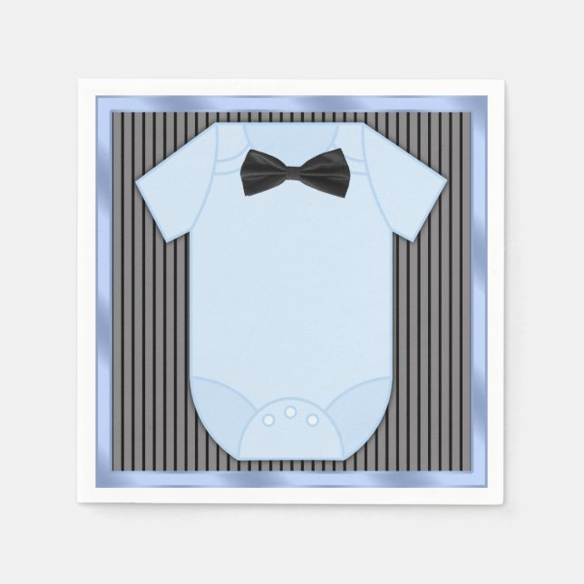 Serviettes Jetables Petit Homme Baby Boy Douche (Devant)