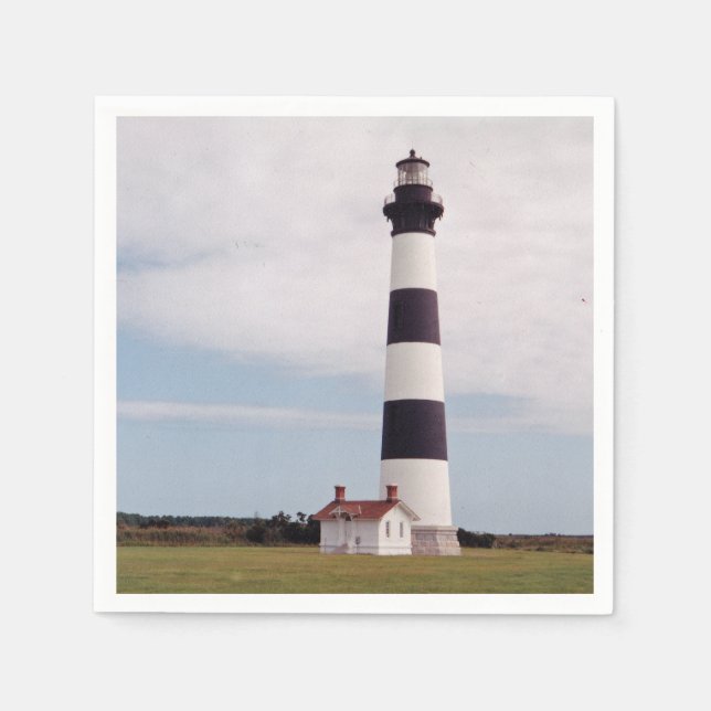 Serviettes Jetables Phare de Bodie Island (Devant)
