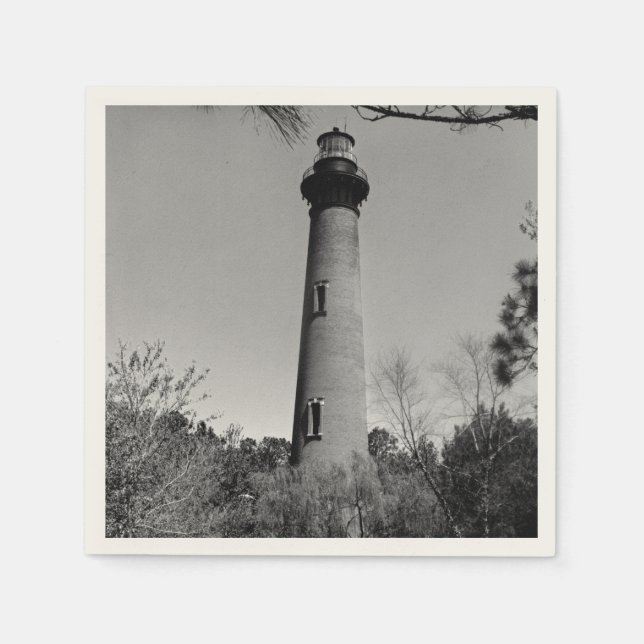 Serviettes Jetables Phare de Currituck (Devant)