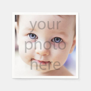 Serviettes Jetables Photo Anniversaire