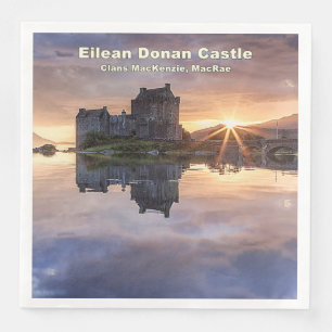 Serviettes Jetables Photo du château Eilean Donan de MacKenzie MacRae