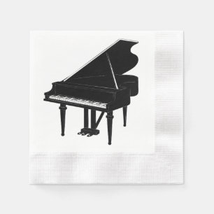 Serviettes Jetables Piano