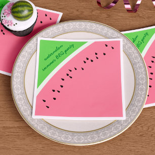 Serviettes Jetables Pique-nique d'été de Watermelon