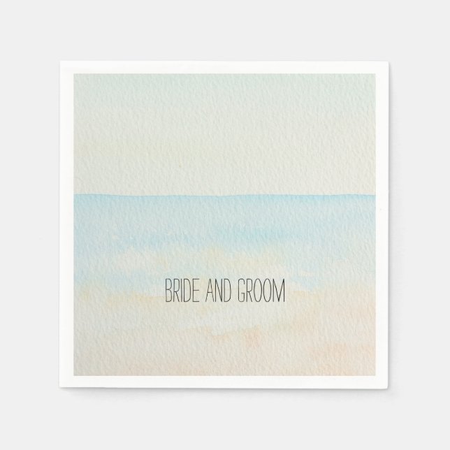 Serviettes Jetables Plage tropicale (Devant)