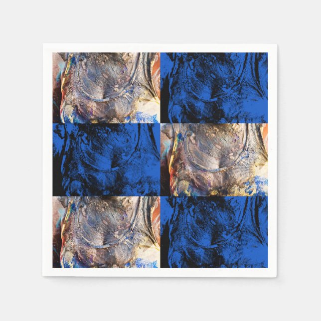 Serviettes Jetables poitrine de carnaval (Devant)
