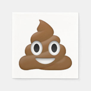 Serviettes Jetables Poop - Emoji