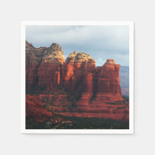 Serviettes Jetables Pot de café nuageux Rock à Sedona Arizona