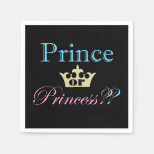 Serviettes Jetables Prince ou Princesse ?