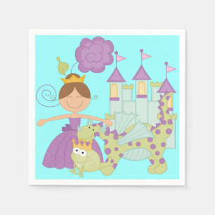 Serviettes Jetables Princesse de brune
