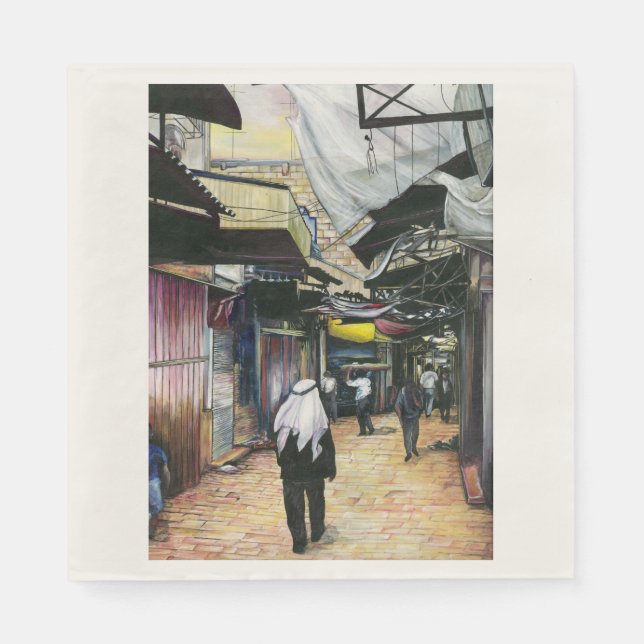 Serviettes Jetables Promenez-vous à travers l'Antiquité, Jérusalem (Devant)