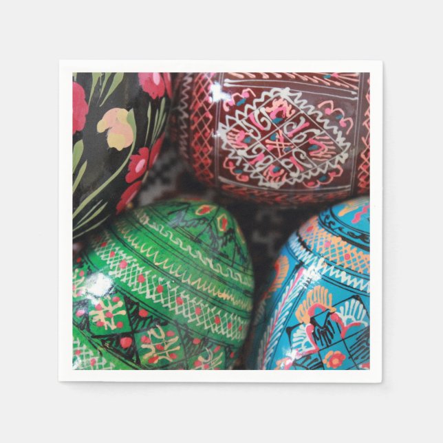 Serviettes Jetables Pysanky ukrainien (Devant)